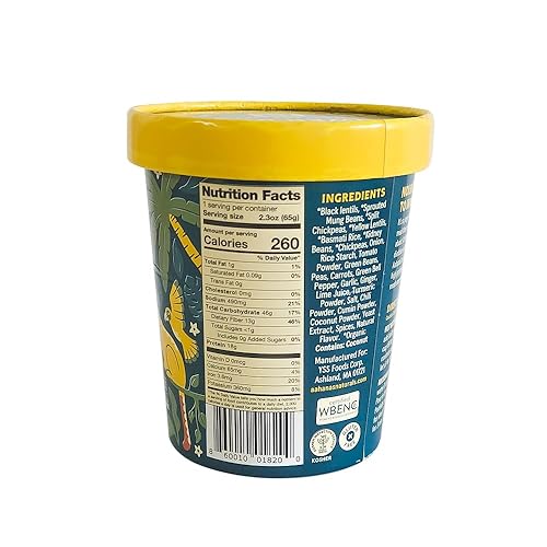 Miniatura 3 de Aahana's Bombay Masala - Cuenco de arroz y lentejas Kitchari, comidas veganas, sin gluten, Kosher, a base de plantas, comidas listas para comer,