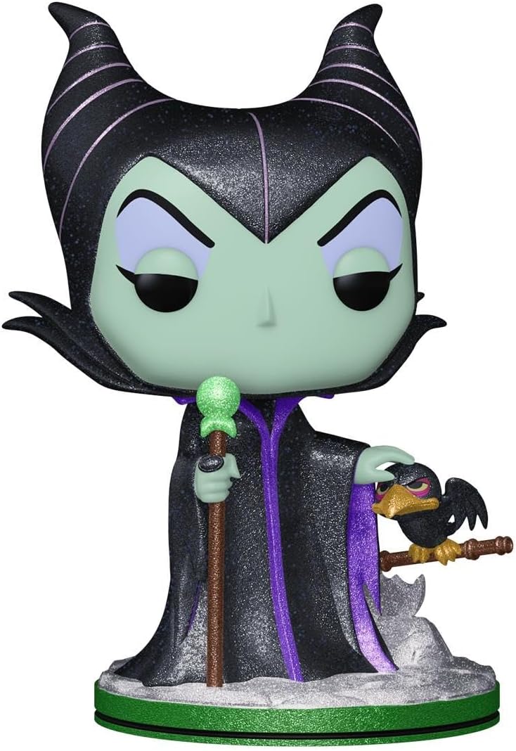 Funko POP! & Tee: Villains - Maleficent - Diamond Glitter - M - Medium - Disney - T-Shirt - Clothes with Collectable Vinyl Figure - Gift Idea - Toys and Short Sleeve Top for Adults Unisex Men