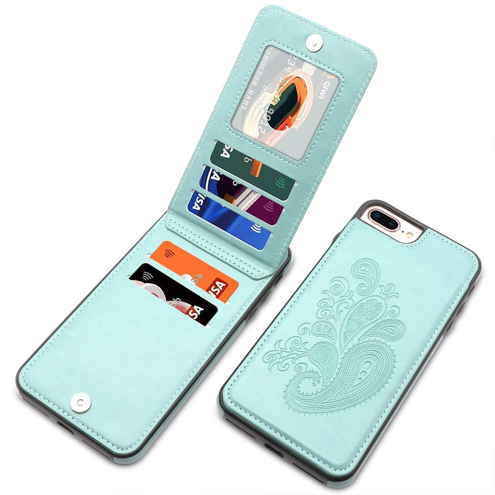 Generies SHIYISHI Embossed Flower PU Leather Wallet Case with Card Holder Flip Case for, Mint