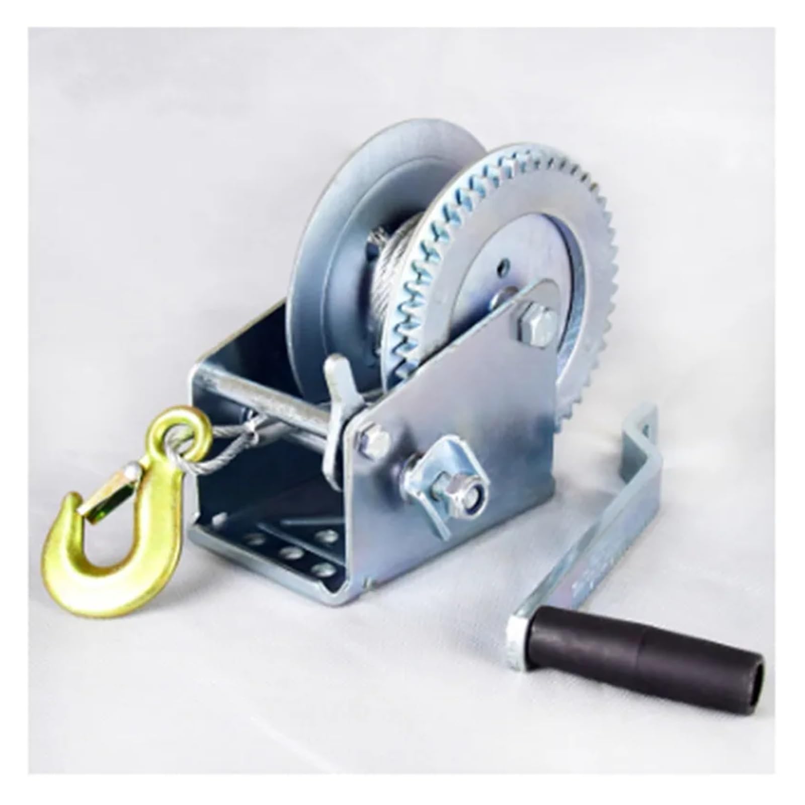 Argano Manuale, Verricello manuale in acciaio zincato manuale autobloccante automatico for camion da 3000 libbre x 9 m, imbracatura di sollevamento for utensili manuali