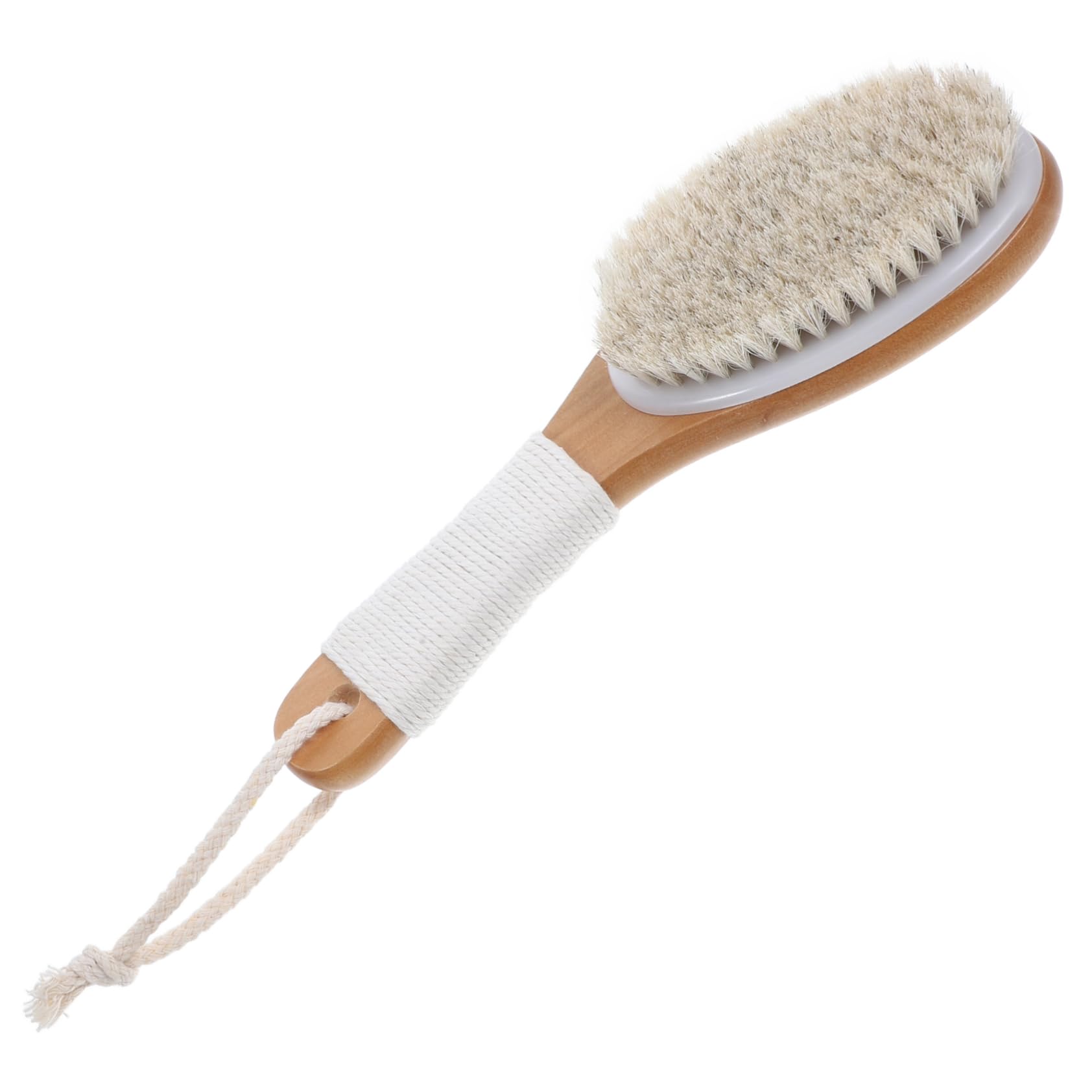 FOMIYES 5St Badebürste mit weichen Rosshaarborsten Holz Badebürste Pferdehaar Körperbürste Handlicher Rückenbürste Massagebürste Duschwäscher für den Rückenschrubber für die Dusche
