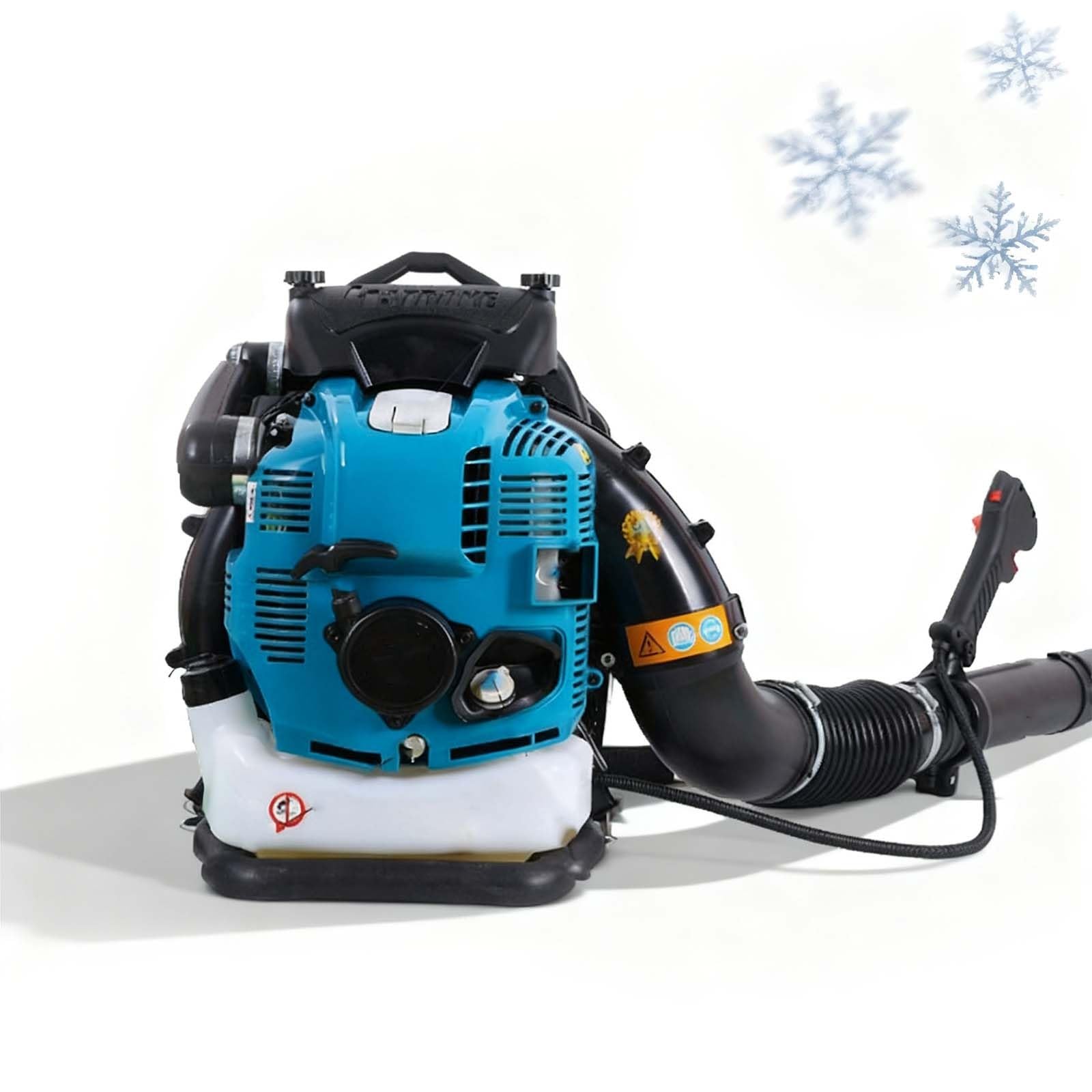 Soplador De Mochila De 100 CC De Alto Torque, 5.5 KW De Potencia, Control De Crucero, Diseño Ergonómico con Correa Acolchada para Limpieza Prolongada De Césped, Parques(Blue)