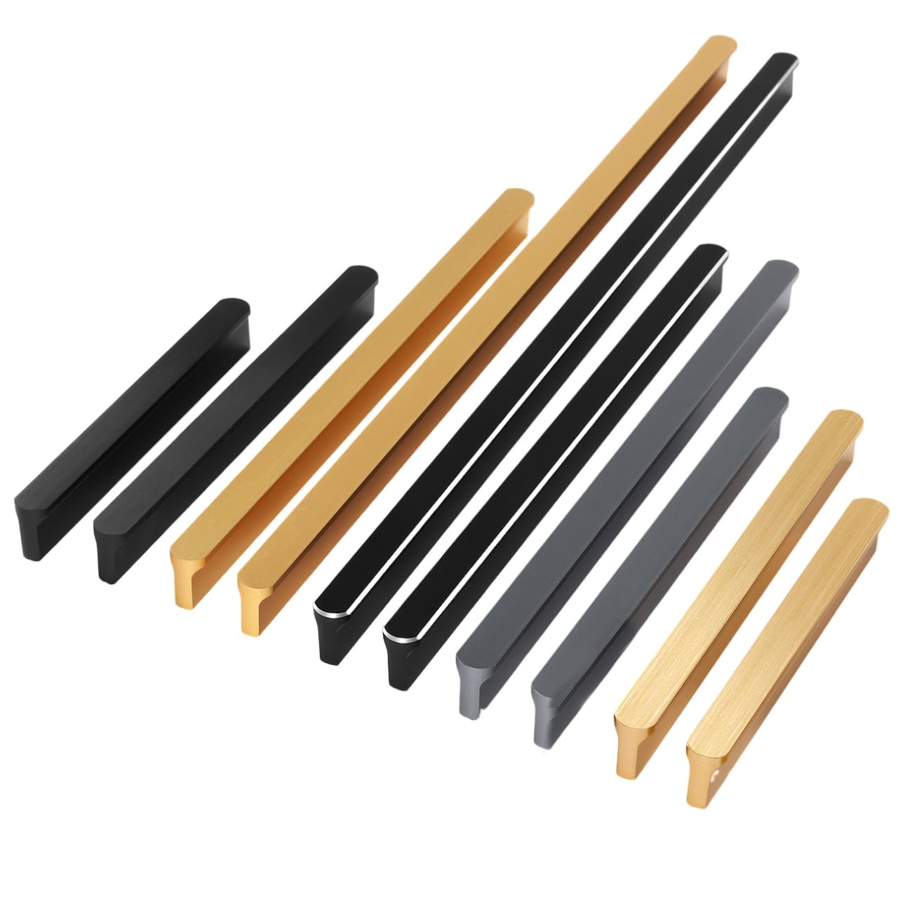 Photo 1 of Shozafia 5 Pack Gold Cabinet Pulls - Kitchen Hardware Handles for Dresser Drawers -T Shape Cabinet Hardware (5.82 inch,Gold)