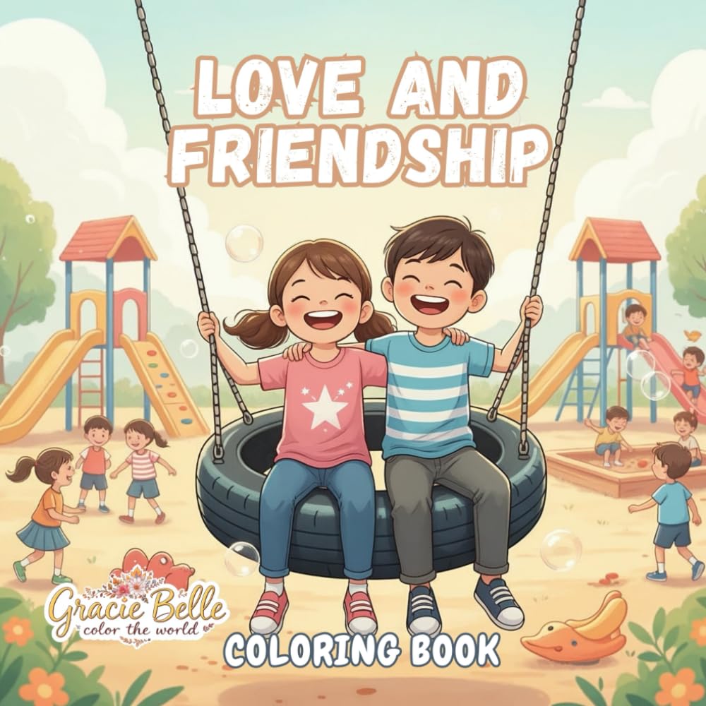 Love and Friendship Coloring Book: Heartwarming scenes of connection, care, and togetherness for creative young minds