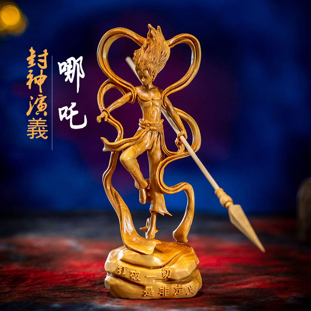Amazon.co.jp: 封神演義 哪吒之魔童降世 哪吒 木像 高級天然ツゲ木彫り