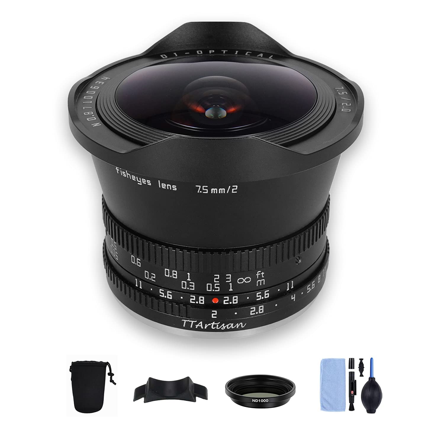 TTArtisan 7.5mm F2.0 APS-C Fisheye魚眼レンズ 180度のビューで ソニーEマウントカメラレンズ ソニー A5000 A5100 A6000 A6100 A6300 A6400 A6500 A6600 NEX-3、NEX-3N NEX-3R NEX-5T NEX-5R