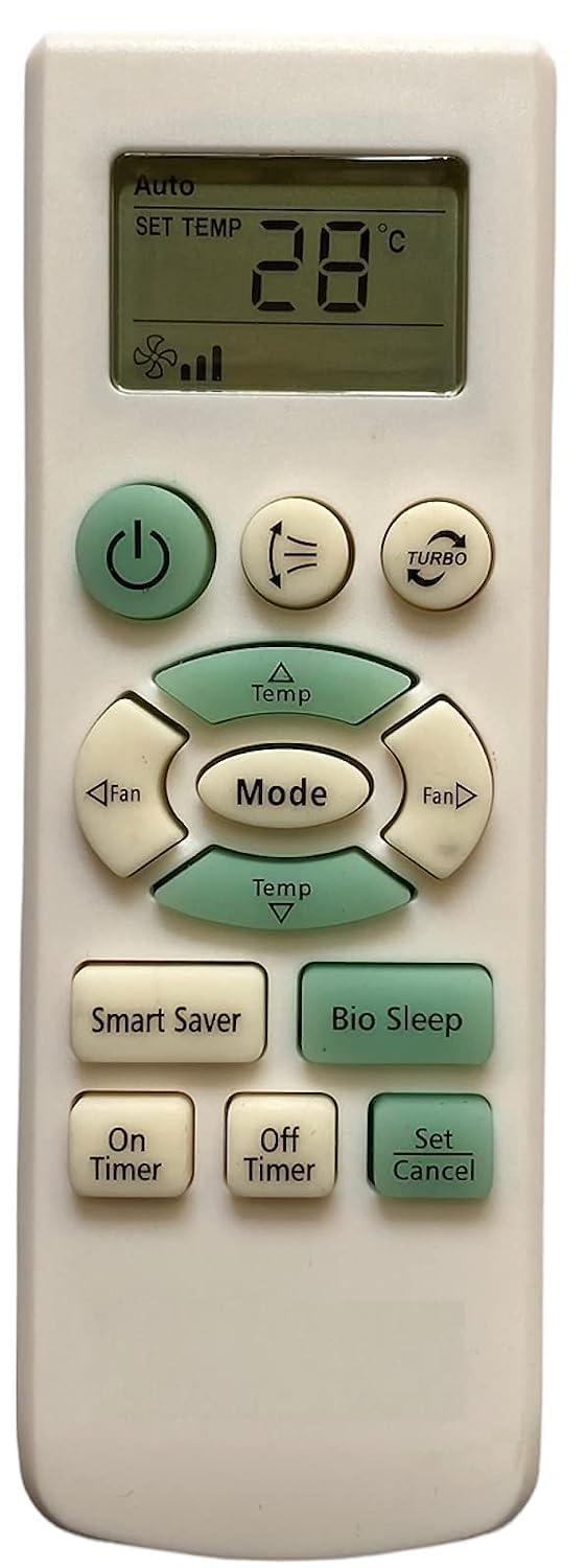 Air Conditioner Remote Control Compatible for Samsung Split and Window AC with BIOSMART Function (AC-58)