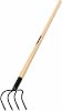Truper 30024 Tru Tough 4-Tine Forged Cultivator, 5-Inch Head, 54-Inch Wood Handle