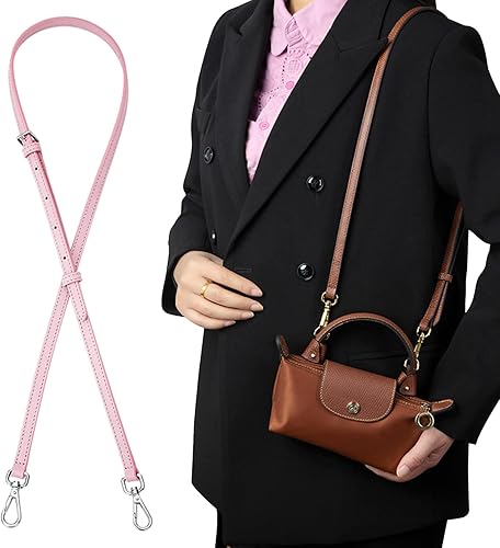 Miniatura 2 de Chispee Correa de repuesto de cuero para bolso de hombro, bandolera para Longchamp Hebillas Bolsas Accesorio, Estilo F