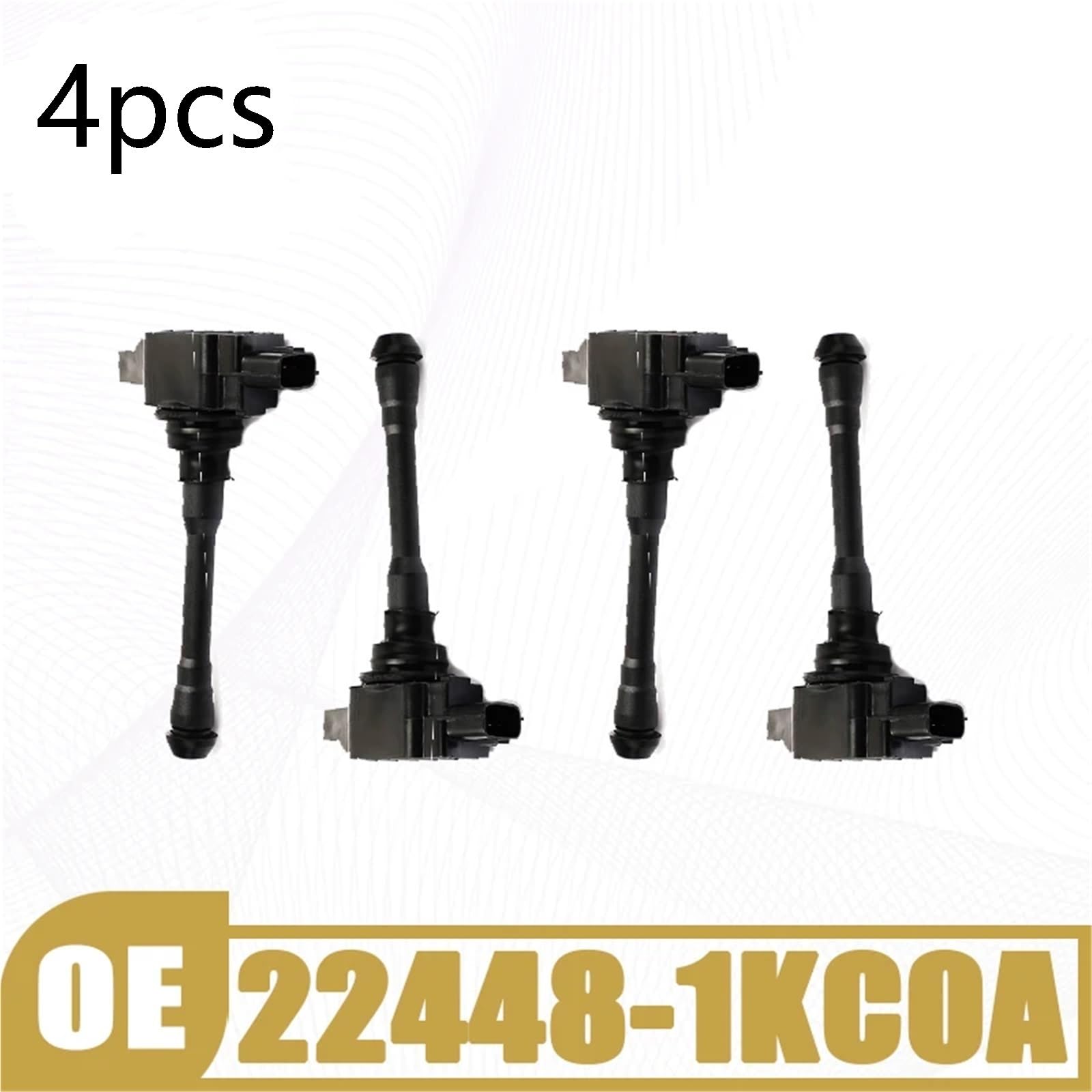 Set bobina di accensione Bobina di accensione 4 pezzi per Renault Latitude Clio Espace per Kadjar Mégane per Nissan Juke ricambi auto