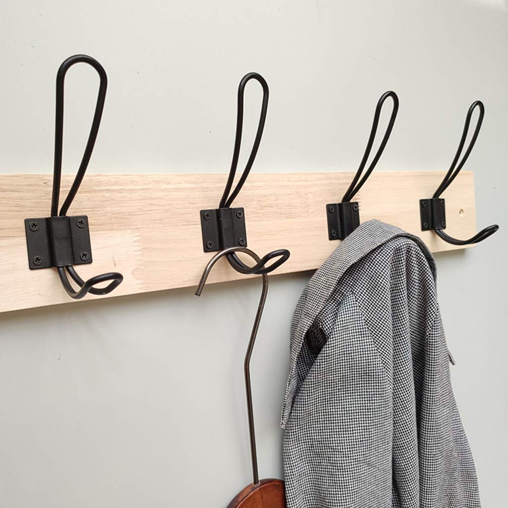 ZHOUXIAO Rustikale Holz Mantel Rack Wandmontiert, Holz Bauernhaus Haken Mantel Haken Wand, Hochleistungsmantel Hut Kleiderbügel, Wandkleidung Lagerhaken Rack für Schrank Zimm F