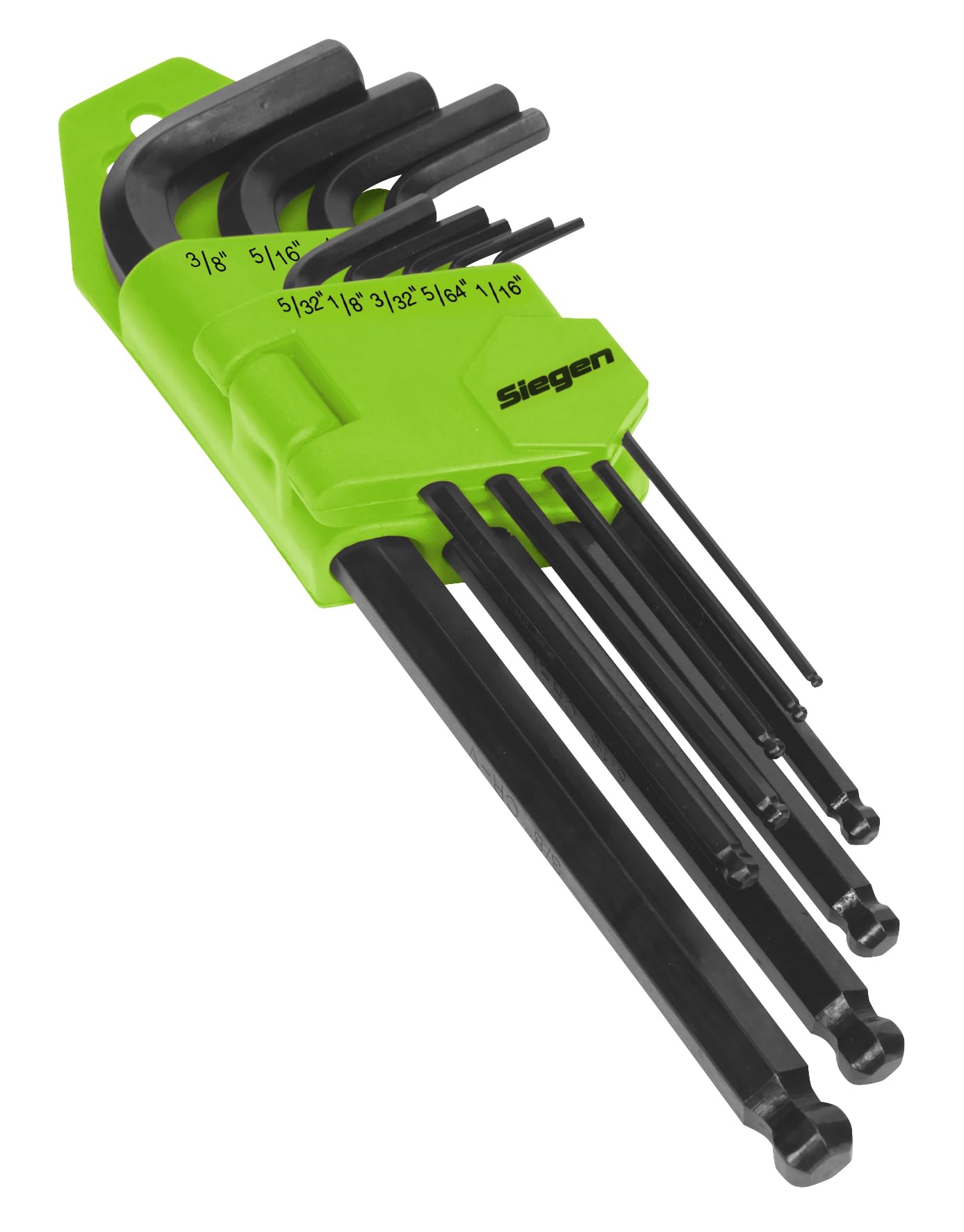 Sealey S01098 Long Imperial Ball End Hex Key Set, 9 Pieces