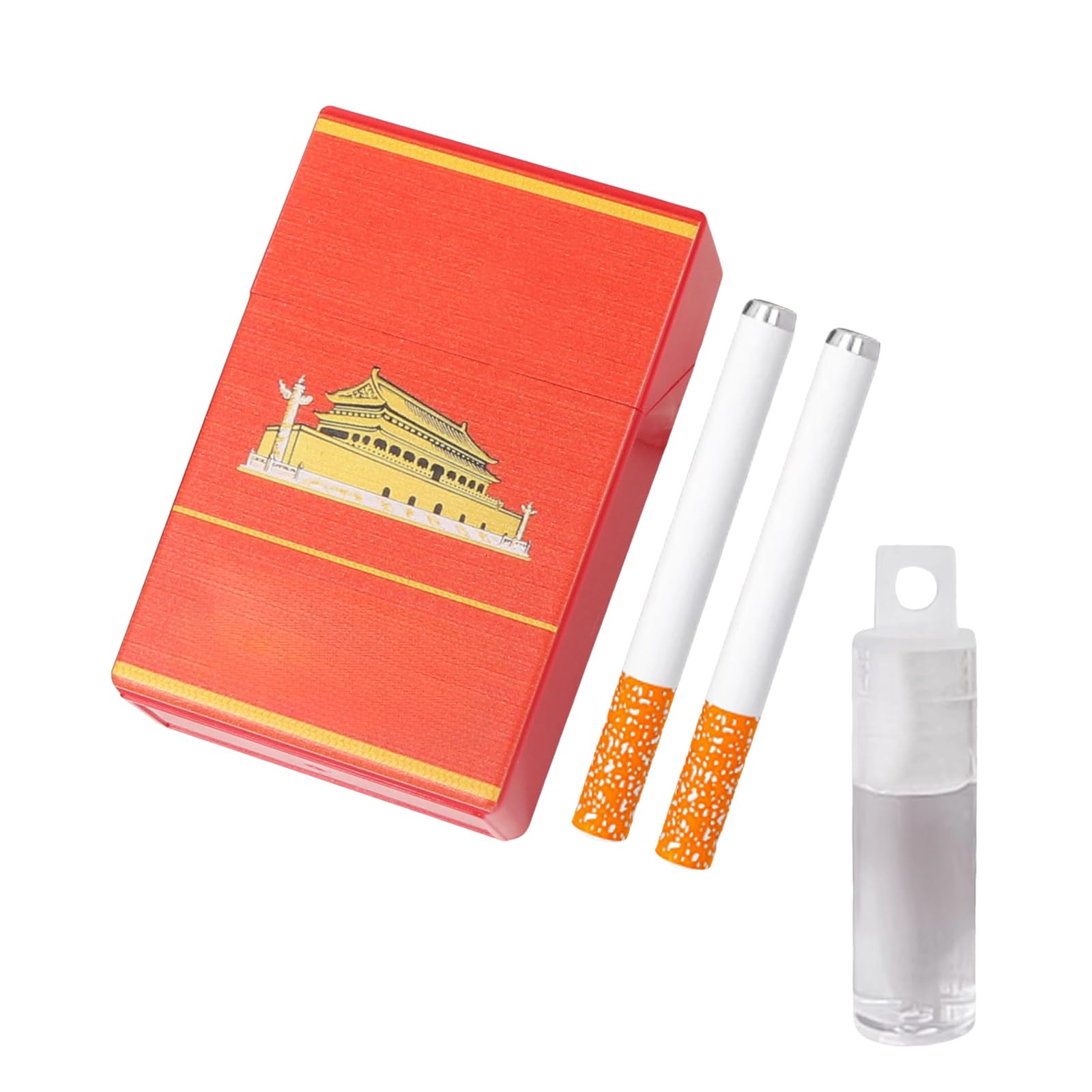 Bubble Blowing Cigarette Stress Toy, Fake Realistic Cigarette Bubble Blower Stress Relief Toy Mini Smoking Sticks with Liquid for Men Women, Birthday Christmas Party Funny Gifts (A-3)