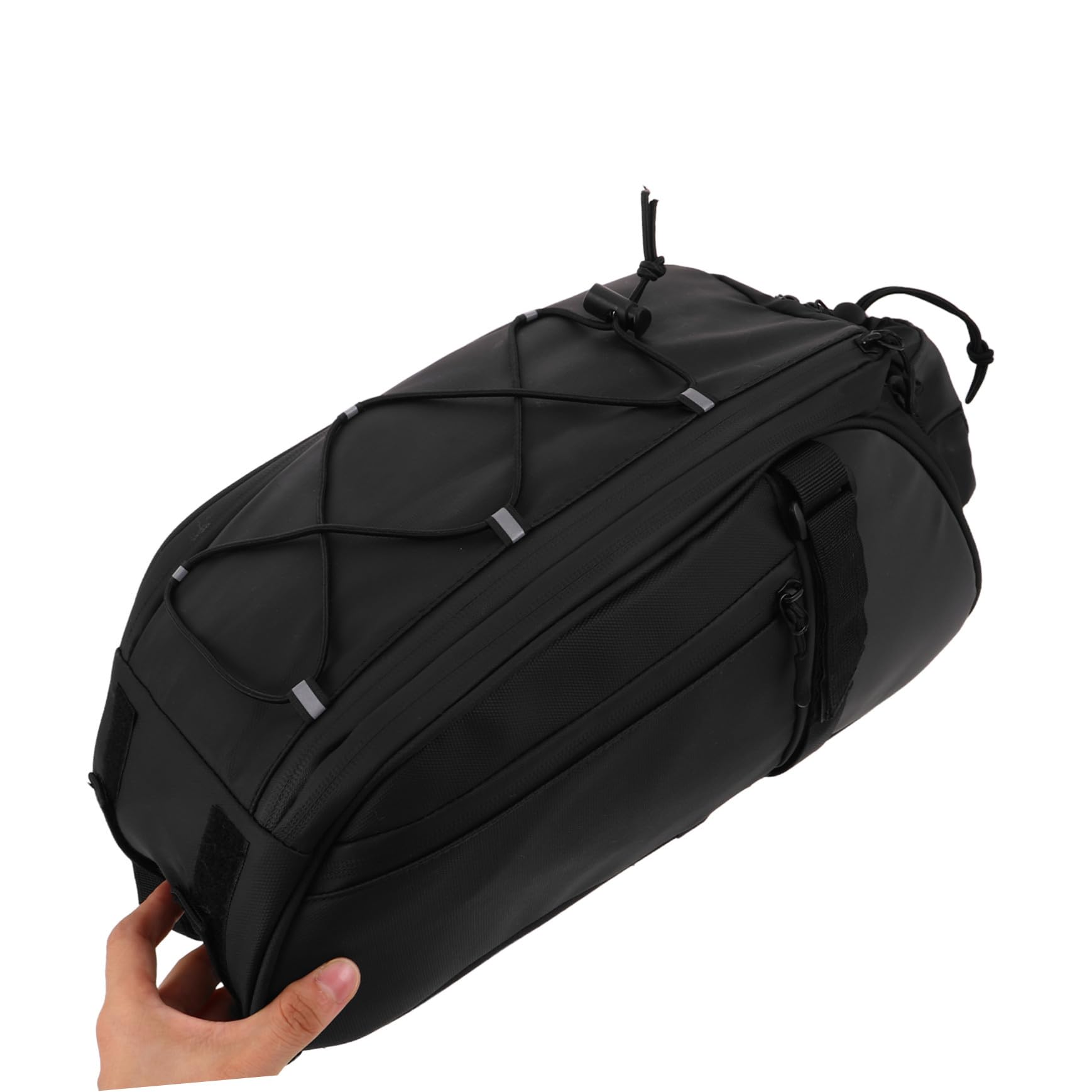 TOYANDONA Borsa Posteriore per Portapacchi Bici Grande capacità Antivento e Stabile per Ciclismo Urbano e Avventure Offroad Compatibile con Mountain Bike Bici da Corsa ed Scooter