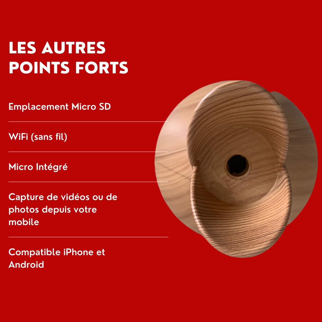 Générique Diffuseur huiles essentielles Caméra Espion 4k WiFi Zen