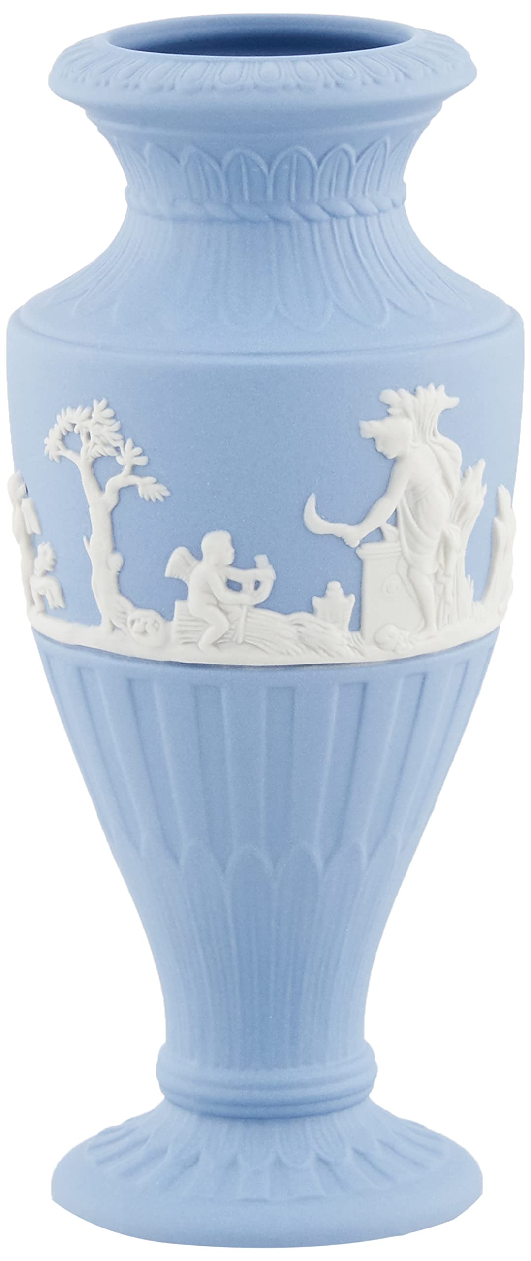 ウェッジウッド ジャスパー　フルーテッド　フラワーベース　花瓶 ウェッジウッド ジャスパー フルーテッド フラワーベース 花瓶