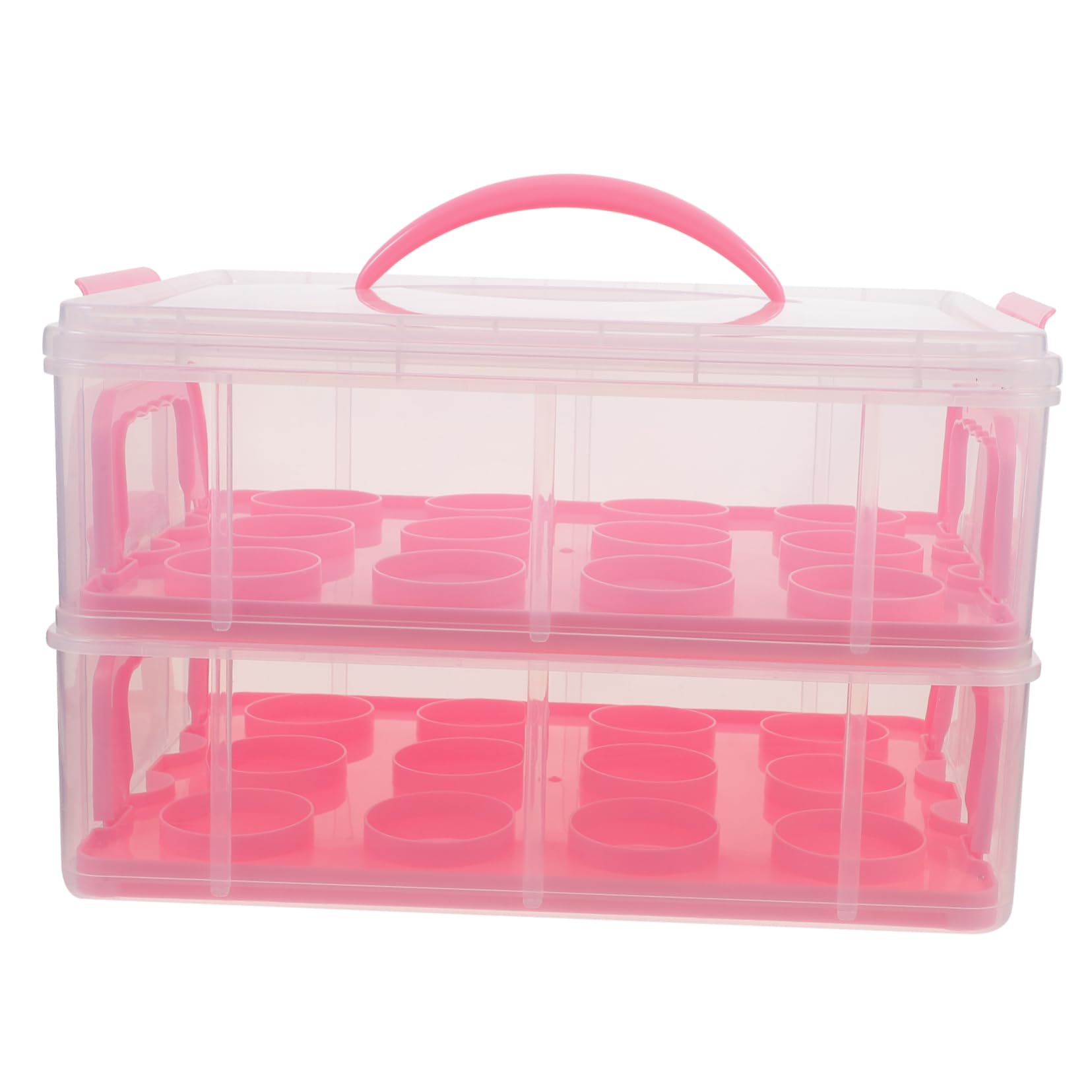 OUNONA Cupcake Packing Holder Cake Box Lid Muffin Carrier Baking Cupcake Box Party Carrier