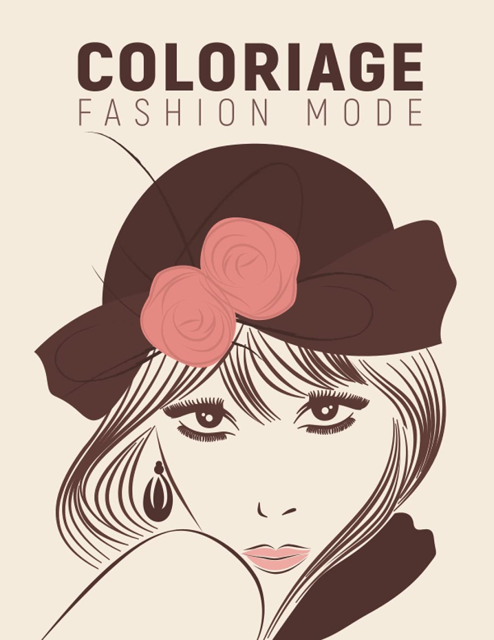 Coloriage Fashion Mode: 34 Superbes top model à colorier, Idée cadeau pour une fille