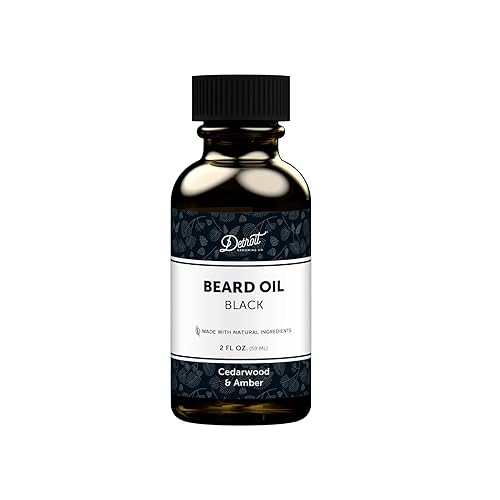 Miniatura 7 de Detroit Grooming Co. Aceite natural para barba para hombres, hidratante nutritivo y orgánico para barba con aceite de almendras dulces y vitamina E,