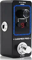 M-VAVE Pedal de Efeito para Guitarra com Looper 9 Loops, Gravação de 40 Minutos, Sintonizador Integrado e Overdub - Estação Loop Portátil para Músicos ao Vivo e Estúdio