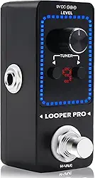 M-VAVE Pedal de Efeito para Guitarra com Looper 9 Loops, Gravação de 40 Minutos, Sintonizador Integrado e Overdub - Estação Loop Portátil para Músicos ao Vivo e Estúdio