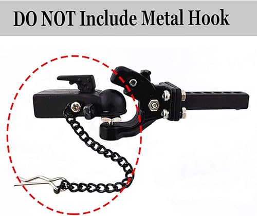 Miniatura 2 de ShareGoo Gancho de enganche de metal para remolque con hebilla de bola, componente de enlace de simulación compatible con Traxxas TRX-4 90046 90047