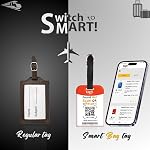 tag8 2 Pack Luggage Tags for Suitcases, 26 Initial Letter Travel Luggage Baggage Identification Labels ID Tag with Global Loss Recovery Service | Airline Compliant | SITA World Tracer Code Enabled (G)