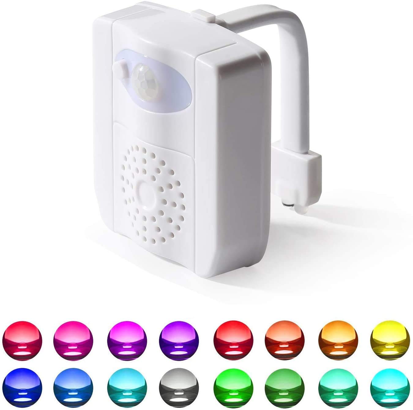 Toilet Night Light, Ivishow Motion Activated Toilet Light with 16 Colors Changing, Waterproof Toilet Bowl Light Inside Toilet Bowl