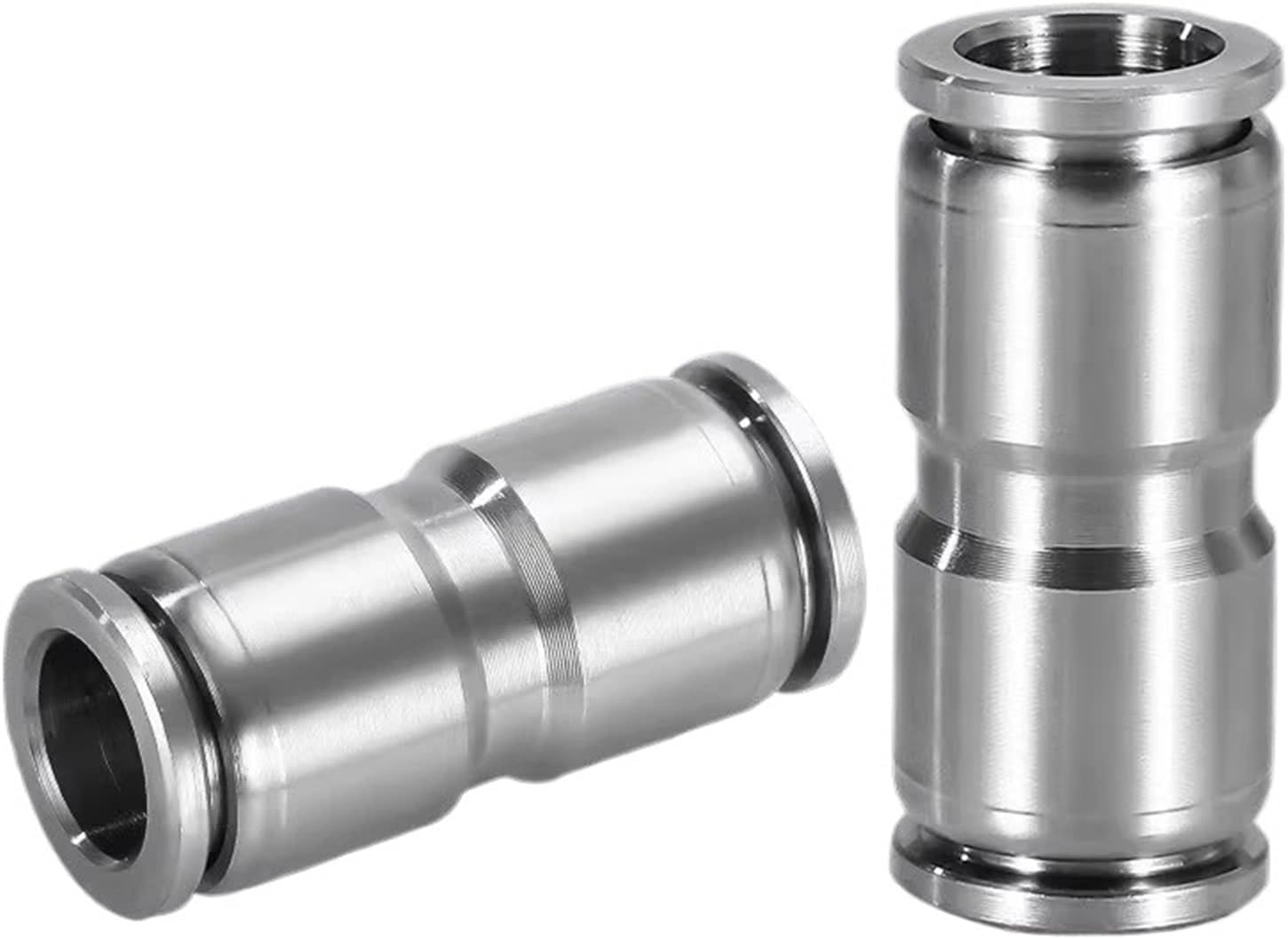 10pcs PU/PG 1/4" 3/8" 1/2" 4 6 8 10 12mm 304 Stainless Steel Straight Air Pneumatic Fitting Quick Trachea Quick Connector(PU-10)