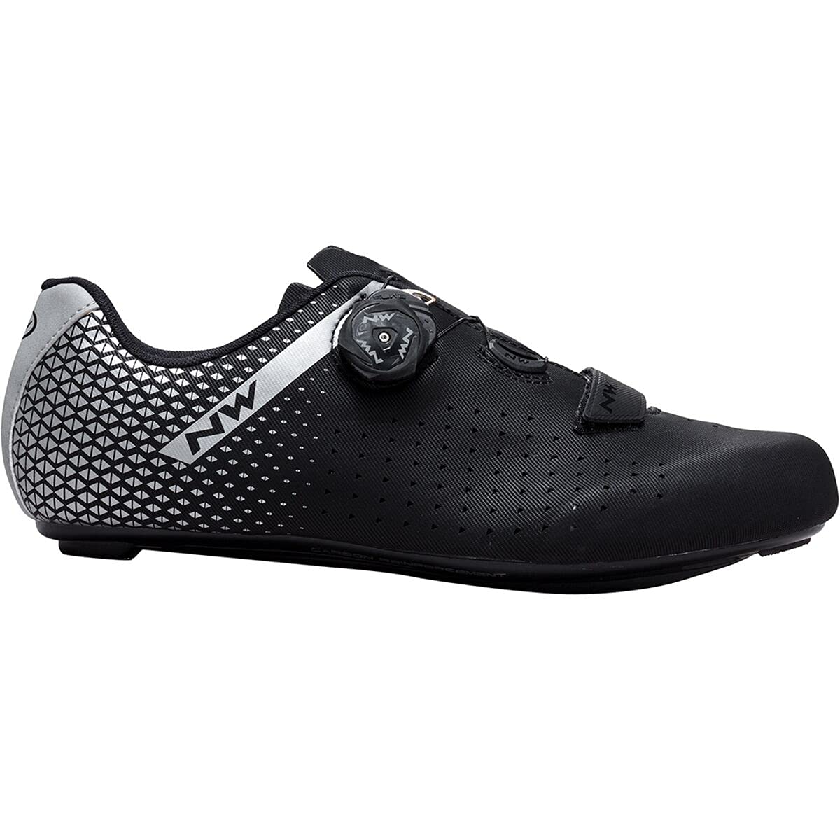 Northwave Core Plus 2 Cycling Shoe - Men's Black/Silver, 45.0