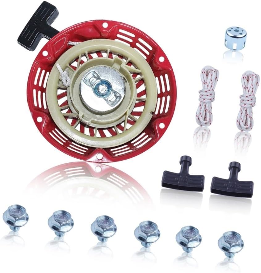 Pull Start Assembly Recoil Starter Fit for GX120 GX160 GX200 5.5hp 6.5hp 196cc Lawn Mower