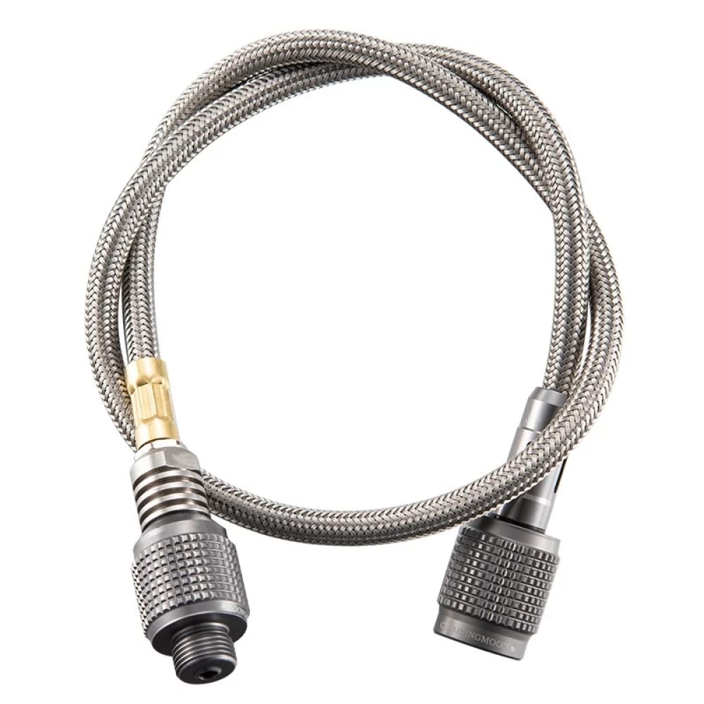 Manguera adaptadora de propano Kit de conexión de regulador y manguera, extensión de gas, conector de manguera, adaptadores de apagado automático for estufa de gas, for acampar al aire libre(0.5m)