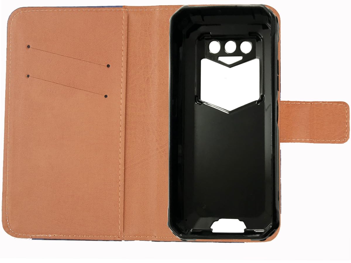 Gukas Flip PU Pelle Case Wallet Cover Custodia Caso Guscio Protettiva Skin per Oukitel K8 6 Rosa Design