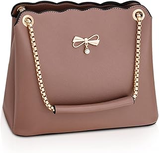 NICOLE & DORIS Tasche Frauen Klein Umhängetasche Damen Handtaschen Elegante Crossbody Bag Damen Handytasche PU Leder Schultertasche mit Kette