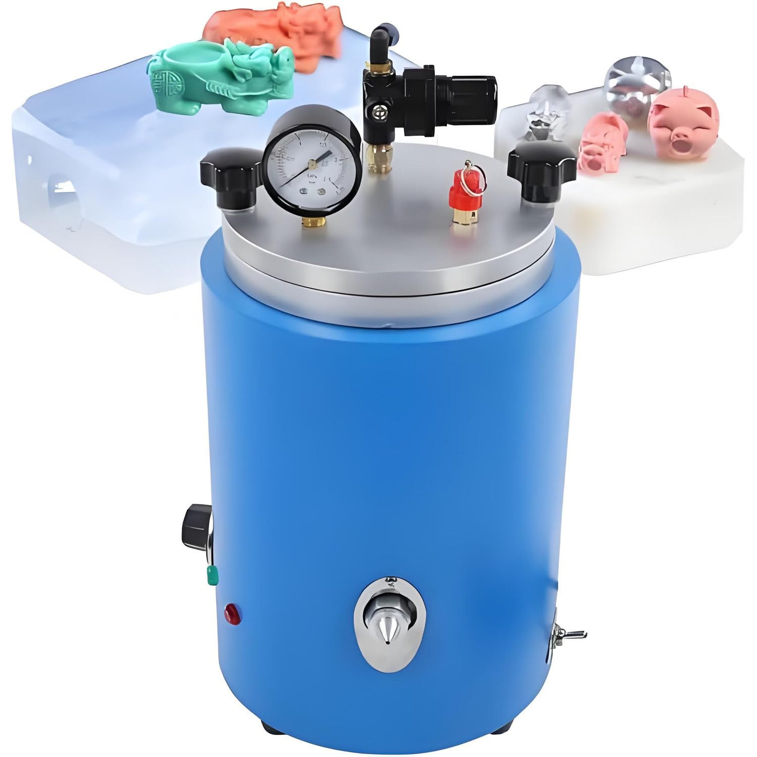 AiODiO 500W Precision Wax Injector,Wax Casting Machine,Adjustable 30℃-110℃, Vacuum Casting for Professional Jewelry Making, for Craftsmen & Jewelers