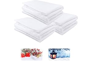 Artificial Cotton Snow Blanket Set Of 3