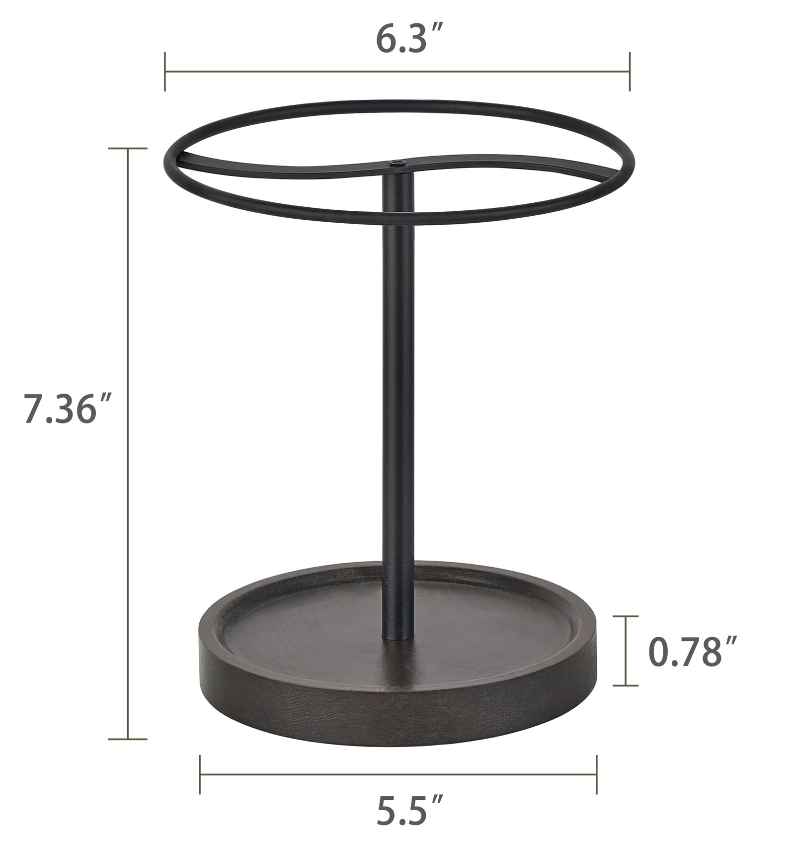Dahey Organizador de gafas de sol, soporte de metal con bandeja de madera para gafas, aretes, anillos, exhibición de almacenamiento de joyas, hasta 12 pares de gafas para mesa, tocador, escritorio,