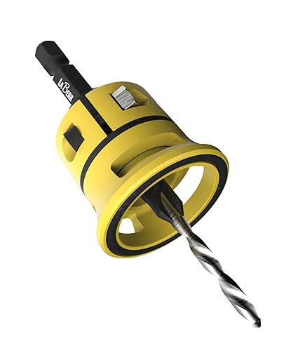 (#12) Brocas avellanadoras con taladro HSS reemplazable, brocas hexagonales de cambio rápido de 14 pulgadas, profundidad de fricción baja ajustable