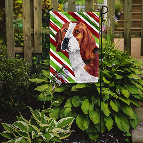 Drapeau de jardin Beagle de Noël petit format multicolore - 3