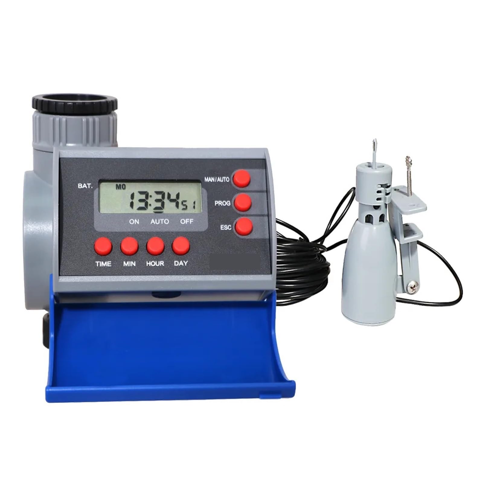 ATGOGKOWH Home Garden Automatic Water Timer, Solenoid Valve Digital Irrigation Controller and Rain Sensor and Humidity(With humidity sensor)