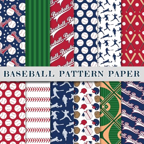 Papier scrapbooking baseball pour immortaliser les exploits sportifs dans votre album photo