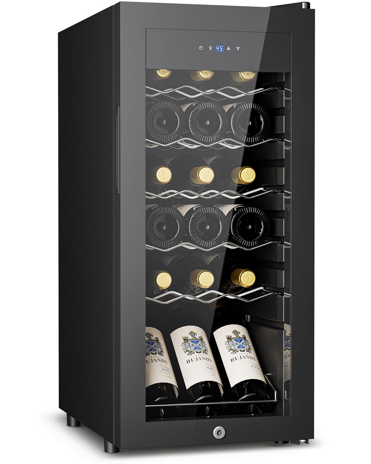 Feelfunn FWC010-14BL Wine Cooler Black