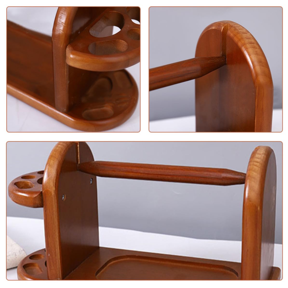 iplusmile Porta Filato in Legno per Uncinetto, Supporto Linee