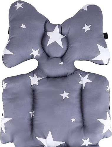 Miniatura 9 de Tapete grueso acolchado para cochecito de bebé, universal, suave, transpirable, malla de aire 3D, de algodón, para asiento de bebé, para silla de