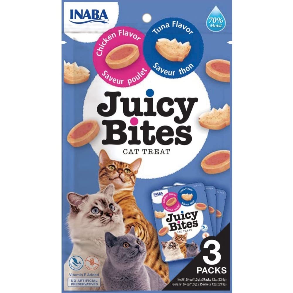 Juicy Bites Tuna & Chicken Flavor 33,9g /3 pouches per pack