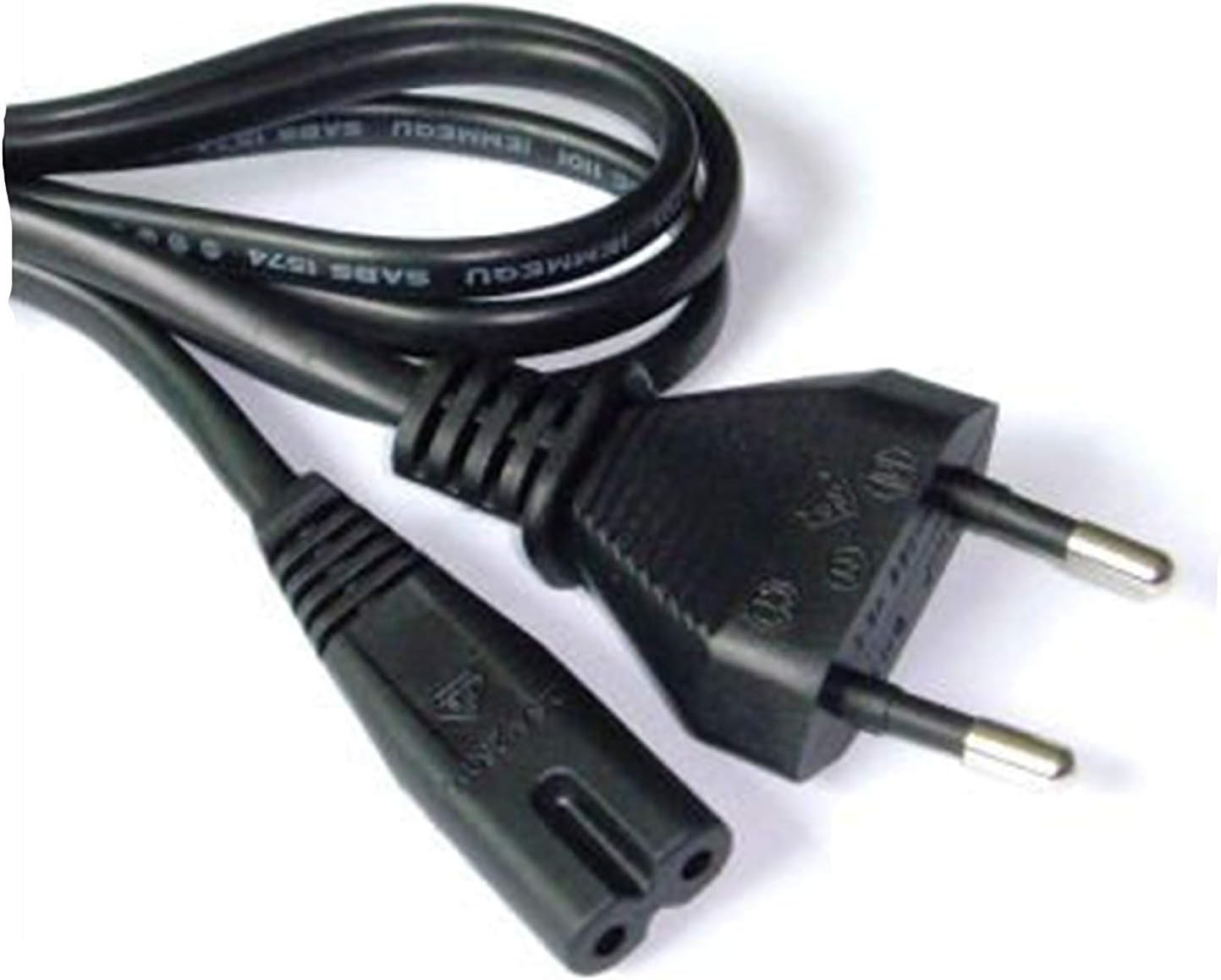 LAPSTER Accessories Power Cable Cord 2 Pin Laptop Adapter and Tape Recorder 1.5M