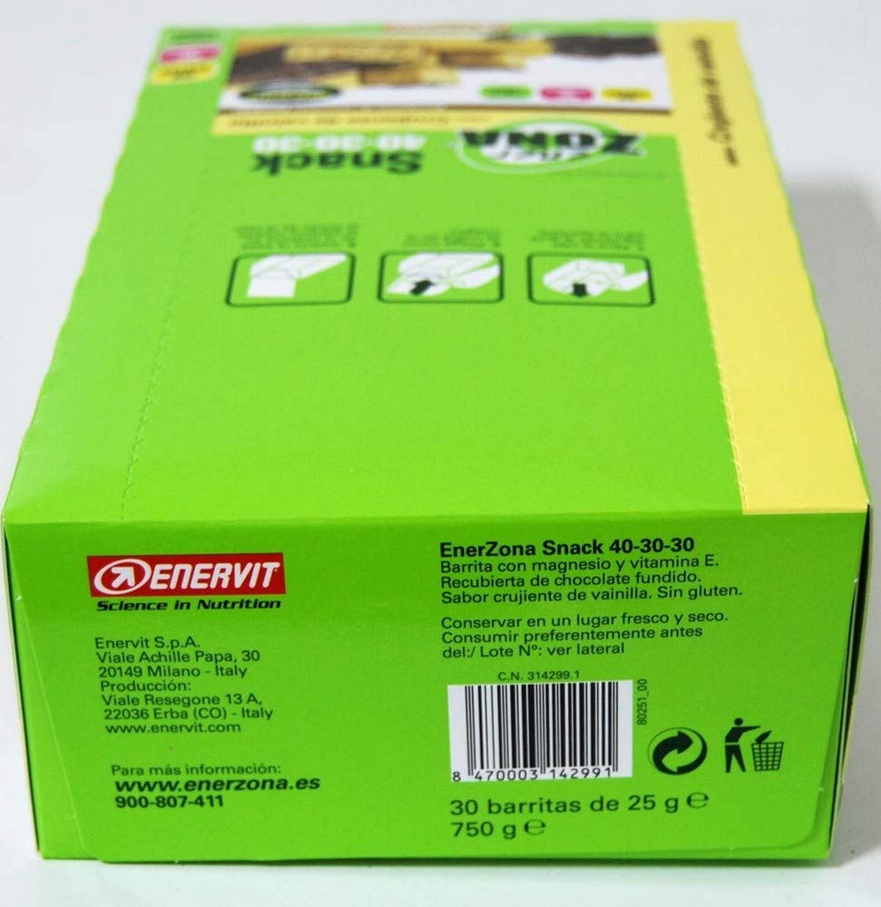 ENERZONA Enerzona Snack Vainilla 30 Barritas 30 Barritas 300 g