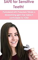 Vista 4 de Novashine Kit profesional de blanqueamiento de dientes: luz LED azul avanzada, gel de peróxido concentrado, adaptador para teléfono inteligente