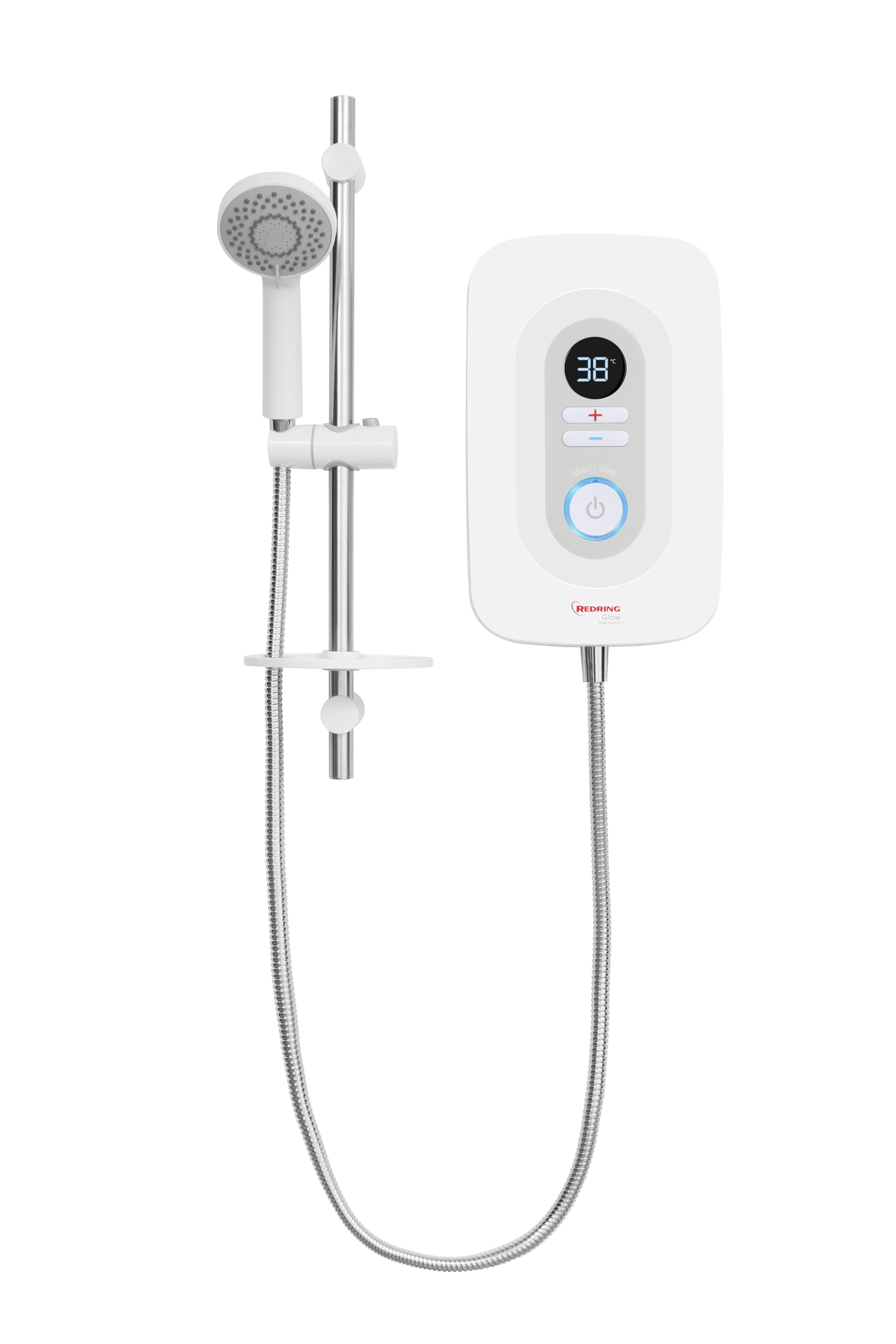 Redring White Thermostatic Electric Shower, Accurate Temperature Control, Smartfit Technology, 8.5Kw, 400000180