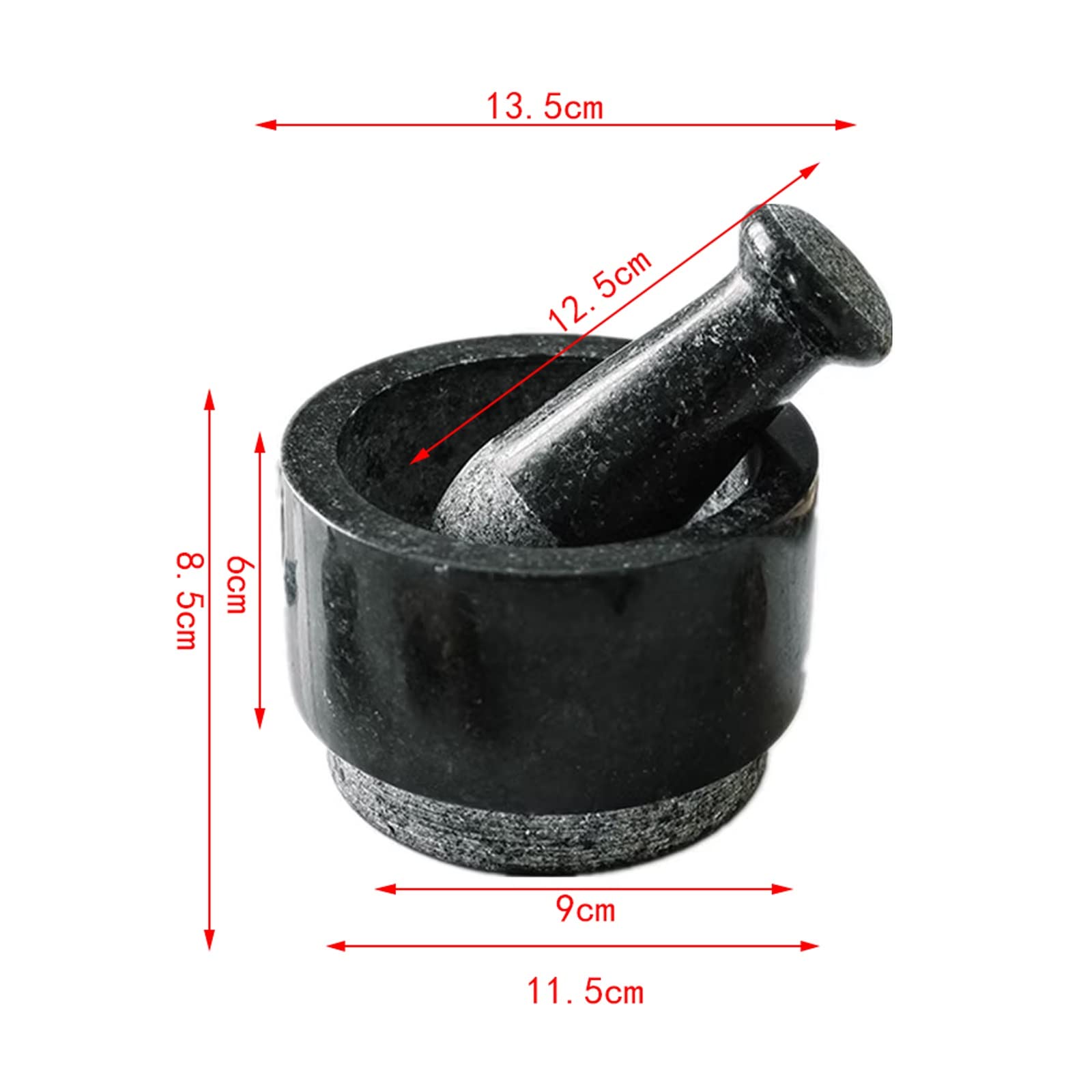 Knoblauchpresse Edelstahl Marmor-Mörser- und Stößel-Set, doppelseitiger Mahl-Design-Gewürzbrecher, Misch-Mahlschüssel, Tablettenbrecher, Pfeffermühlen-Mörser-Stößel, Knoblauchmühlen-Zerkleinerer, DIY-